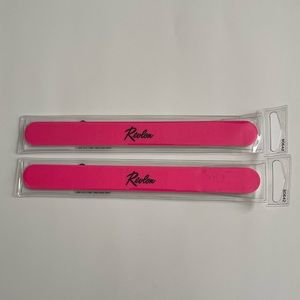Revlon Nail File Lot of 2 pink neon
